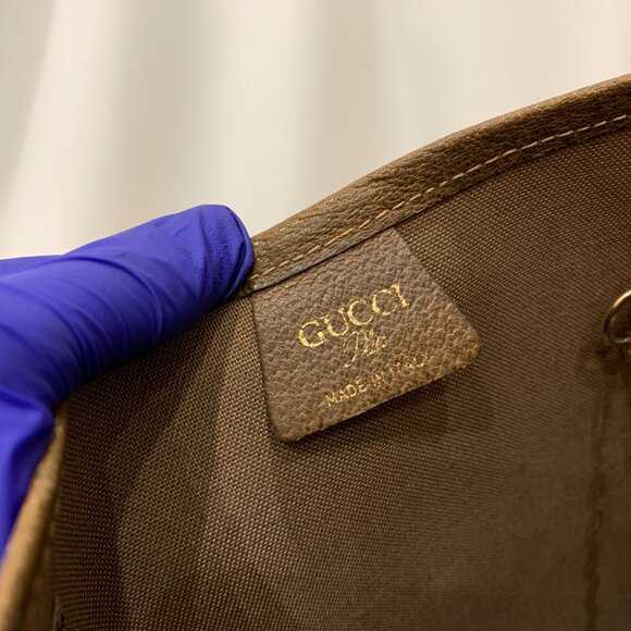 Gucci Brown GG Plus Tote w/ Pouch Sku#83976 - Picture 12 of 16